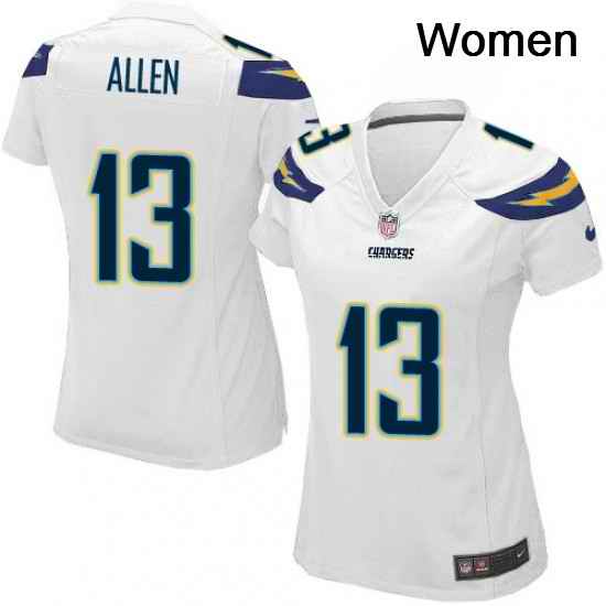 Womens Nike Los Angeles Chargers 13 Keenan Allen Game White NFL Jersey